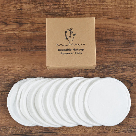 🌿 Cotons Démaquillants Lavables | Lot de 10 🧖♀️