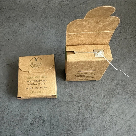 🌿 Fil Dentaire Biodégradable à la Menthe | 50 mètres 🌿