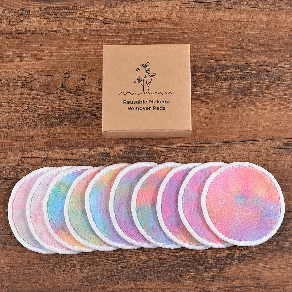 🌿 Cotons Démaquillants Lavables | Lot de 10 🧖‍♀️