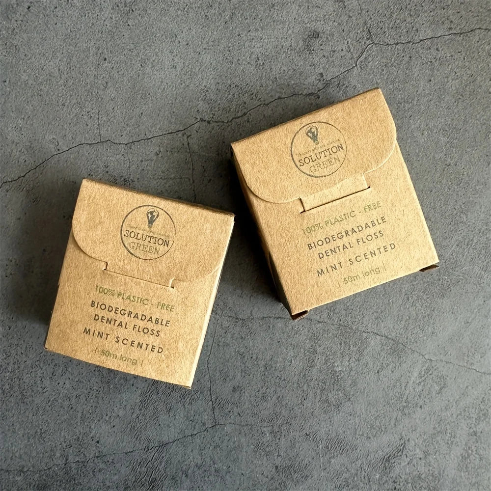 🌿 Fil Dentaire Biodégradable à la Menthe  | 50 mètres 🌿