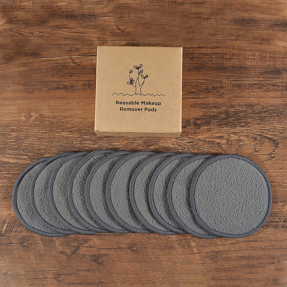 🌿 Cotons Démaquillants Lavables | Lot de 10 🧖‍♀️