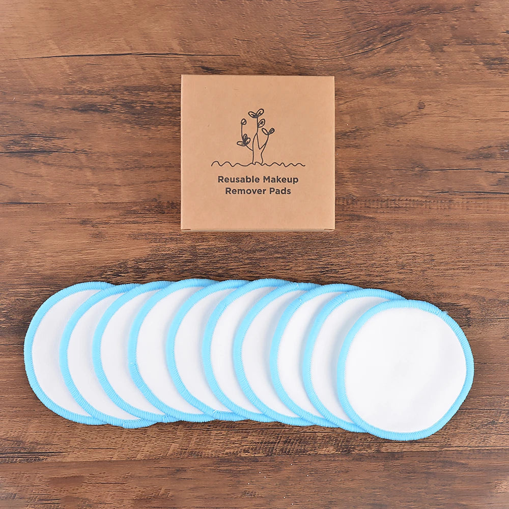 🌿 Cotons Démaquillants Lavables | Lot de 10 🧖‍♀️